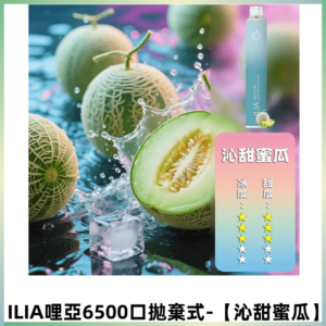 ILIA BAR 4哩啞一次性大容量6500口拋棄式電子煙【沁甜蜜瓜】